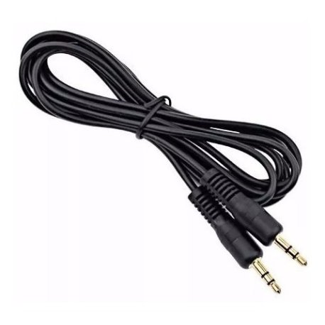 CABLE AUXILIAR 1,5 MTS NEGRO MINIPLUG A MINIPLUG