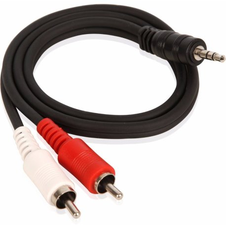 CABLE RCA A MINI PLUG 2 A 1 1.5 M AUDIO ESTEREO