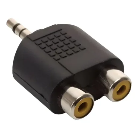 FICHA 2 RCA HEMBRA A MINI-PLUG MACHO