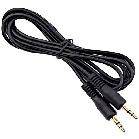 CABLE AUX 3 MTS NEGRO MINIPLUG A MINIPLUG NEGRO