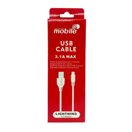 CABLE IPHONE MOBILE 1,2 METROS