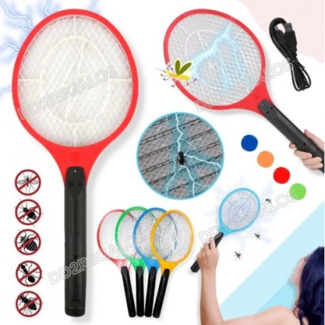 RAQUETA MATAMOSQUITOS (RECARGABLE USB)