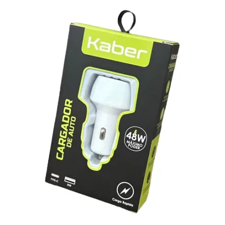 CARGADOR AUTO 1 USB + 1 TC IBEK/KABER/TIME