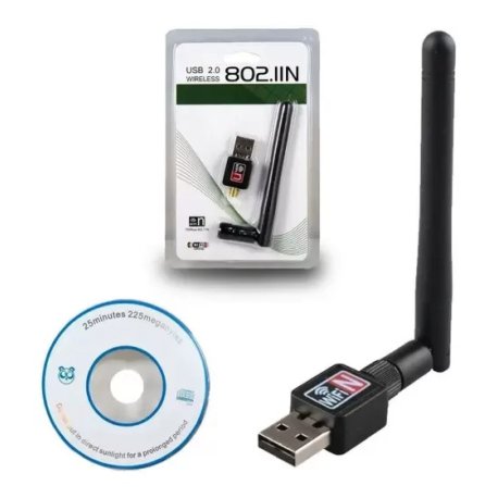 RECEPTOR WIFI USB CON ANTENA