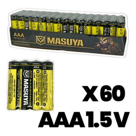 PILA AAA MASUYA CAJA X60 UNIDADES
