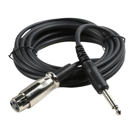 CABLE MICROFONO XLR A PLUG 65MM METAL 5 MTS