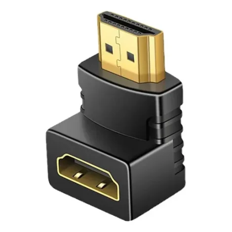 FICHA HDMI MACHO A HEMBRA 90°