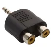 FICHA 2 RCA HEMBRA A MINI-PLUG MACHO