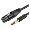 CABLE MICROFONO XLR A PLUG 65MM 5 MTS